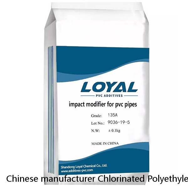 Chinese manufacturer Chlorinated Polyethylene CPE 135A pvc additive impact modifier