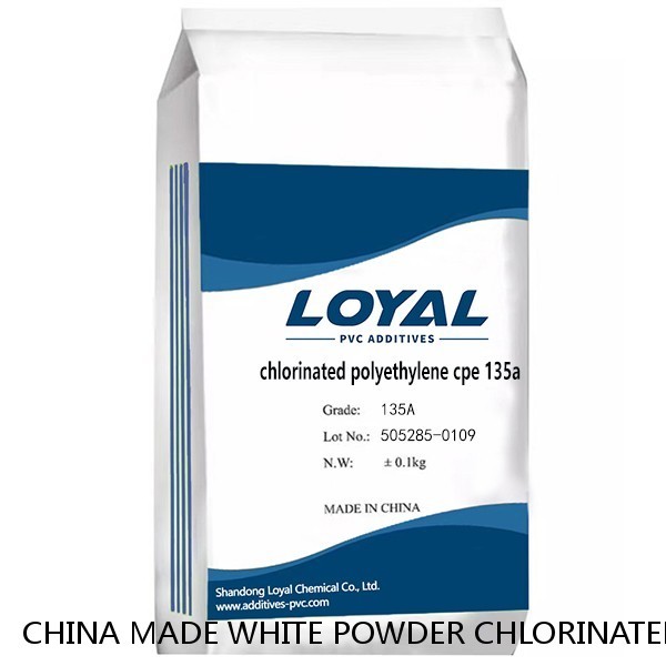 CHINA MADE WHITE POWDER CHLORINATED POLYETHYLENE CPE 135A